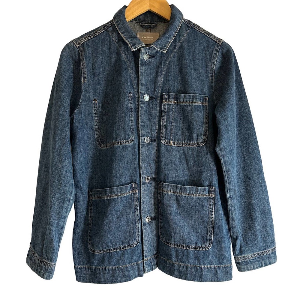 Everlane Denim Chore Jacket in Blue